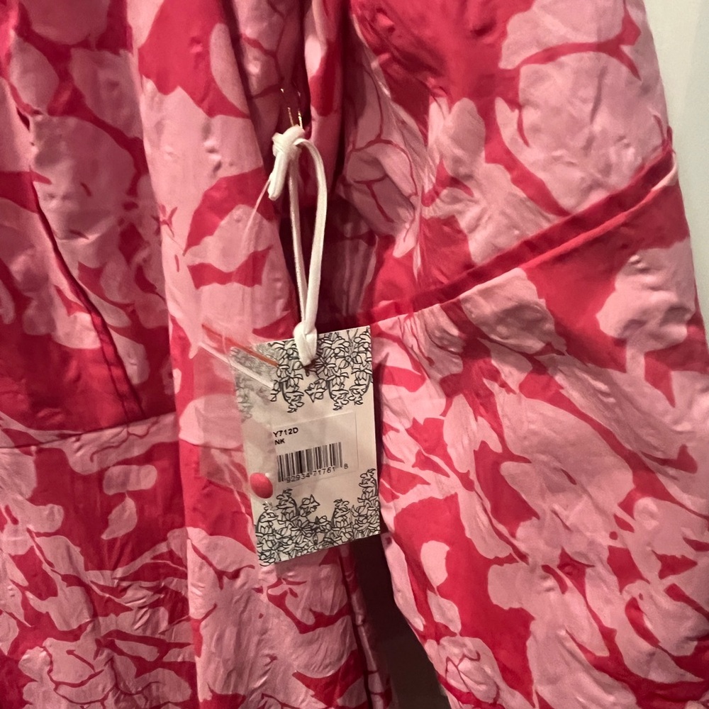 Vibrant Pink Floral Maxi Dress - Picture 5 of 7